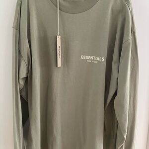 Fear of God Essentials Long Sleeve Tee - Olive